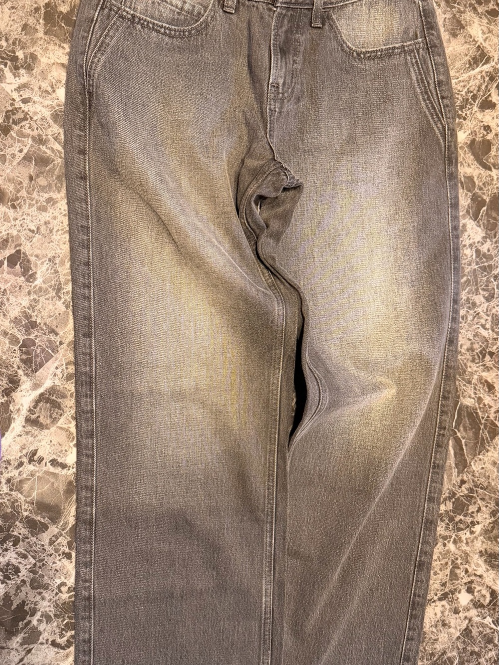 Hollister Washed Grey Relaxed Jeans
